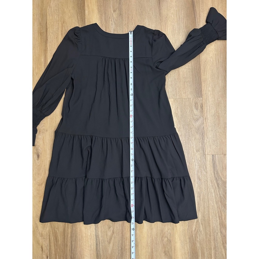 Tuckernuck Pomander Place Tiered Mini little black kenzo Dress Smocked Cuff M - Picture 7 of 7